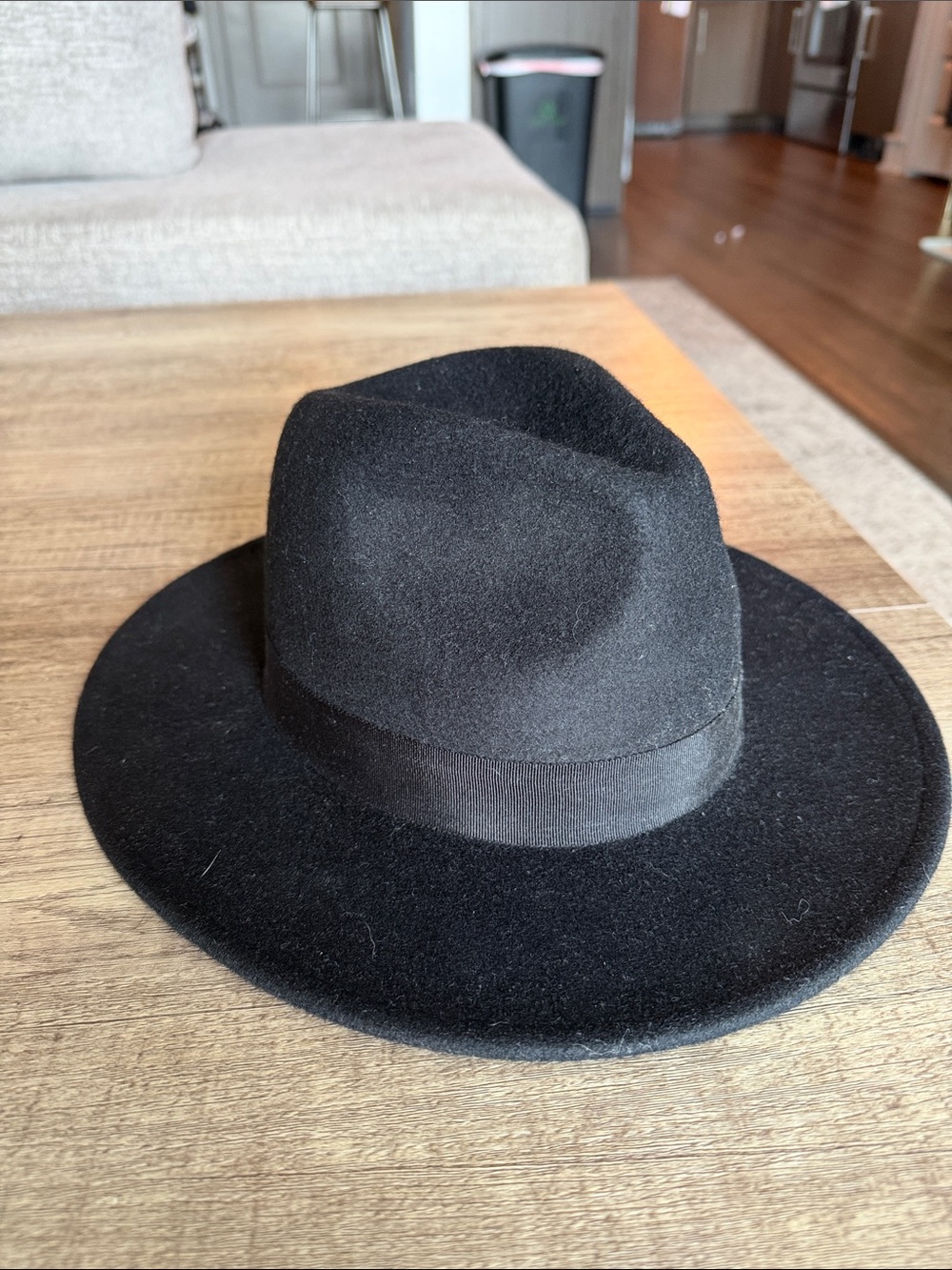 H&M Women’s Classic Black Felt Fedora Hat